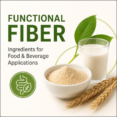 Functional fiber ingredients for food and beverage applications